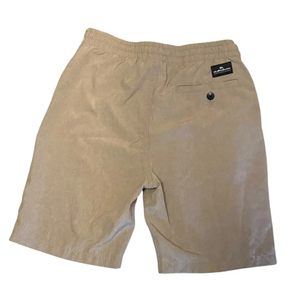 Quiksilver Boys Beige Elastic Waist Pull On Shorts Large 14/16